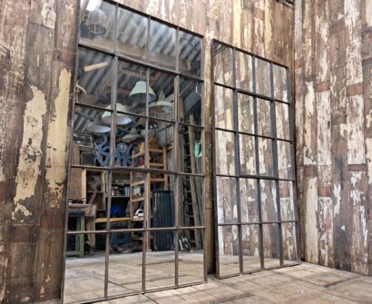 steel straight edge window mirror mirrors garden