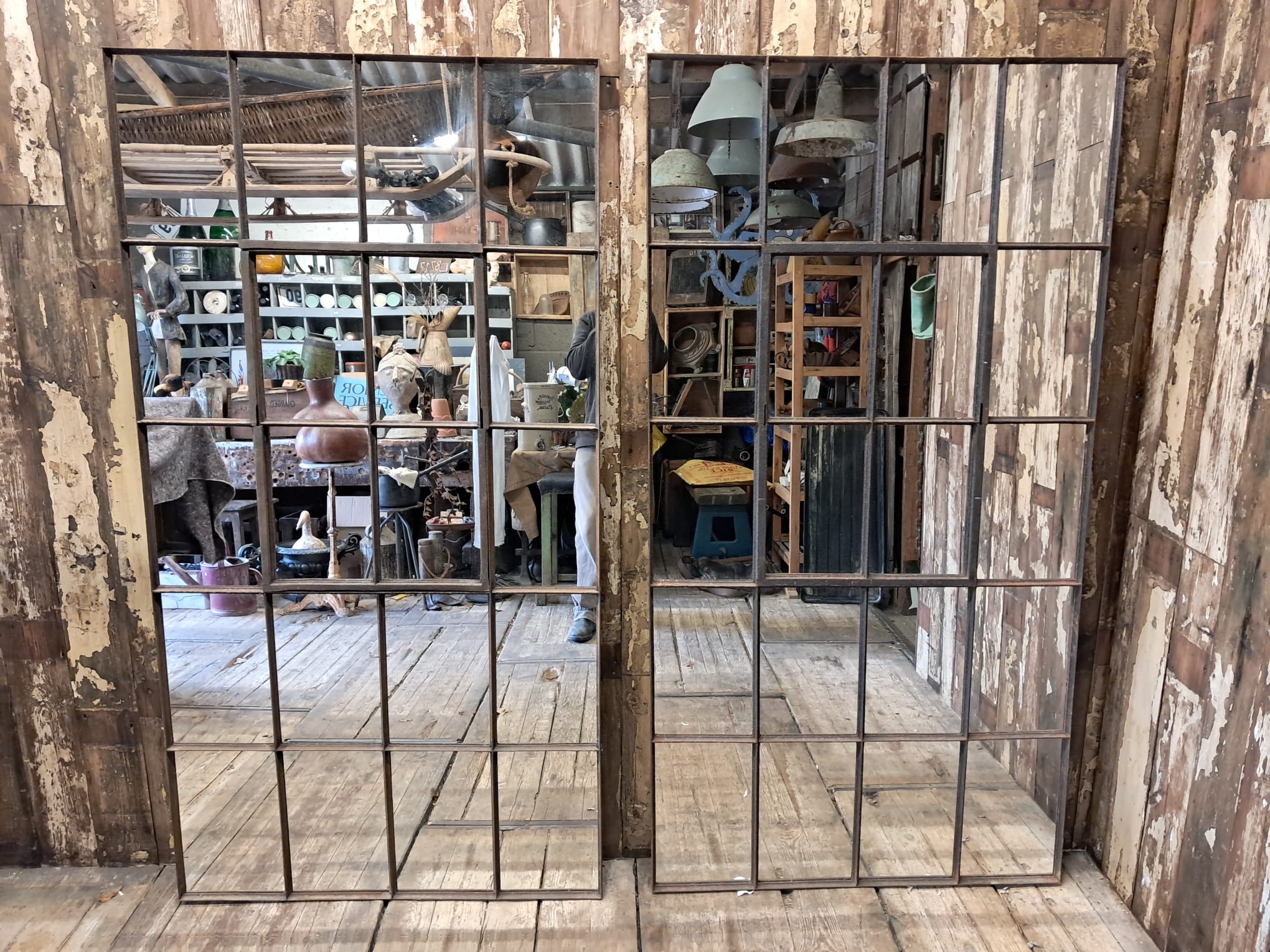 steel straight edge window mirror mirrors garden