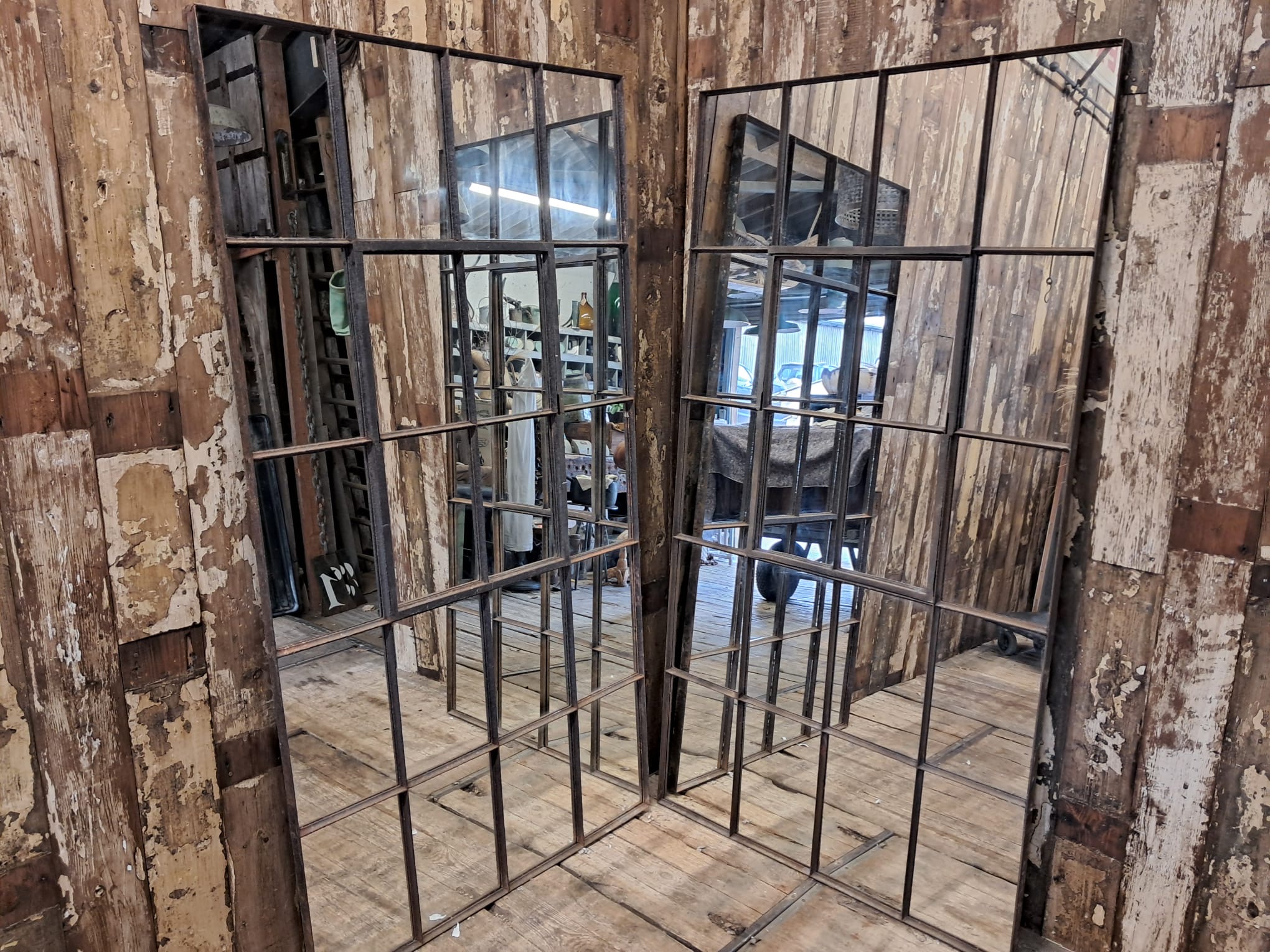 steel straight edge window mirror mirrors garden