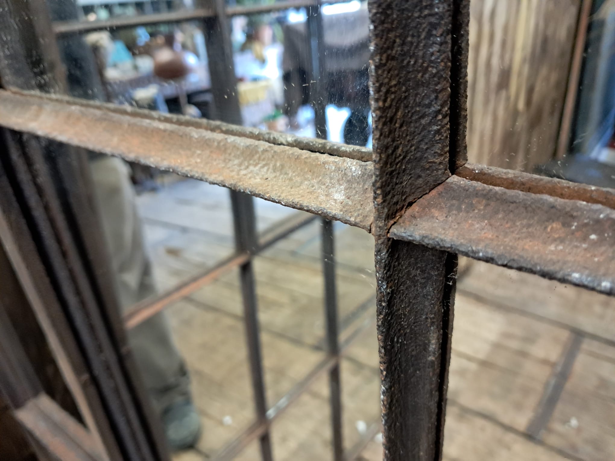 steel straight edge window mirror mirrors garden