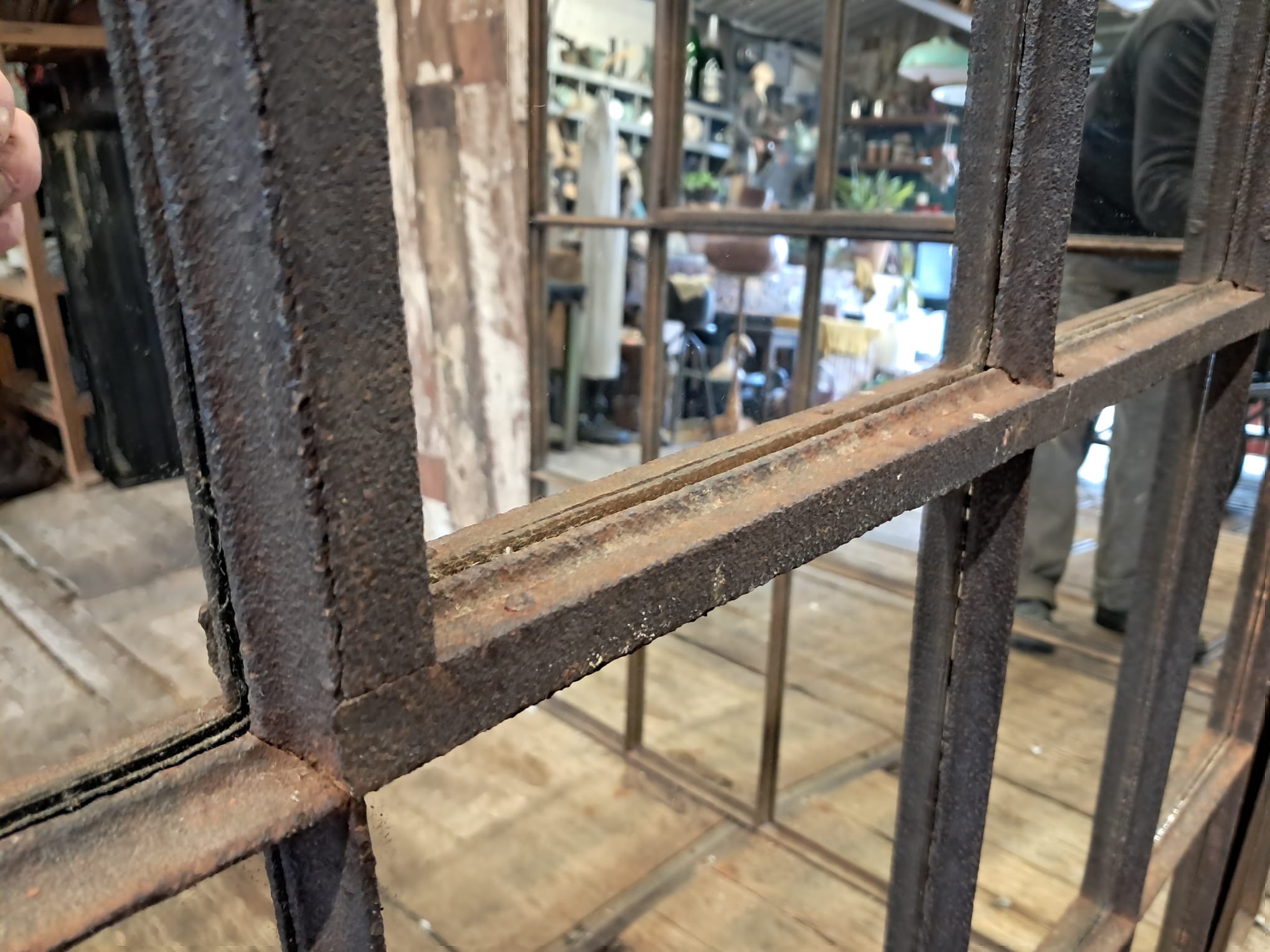 steel straight edge window mirror mirrors garden