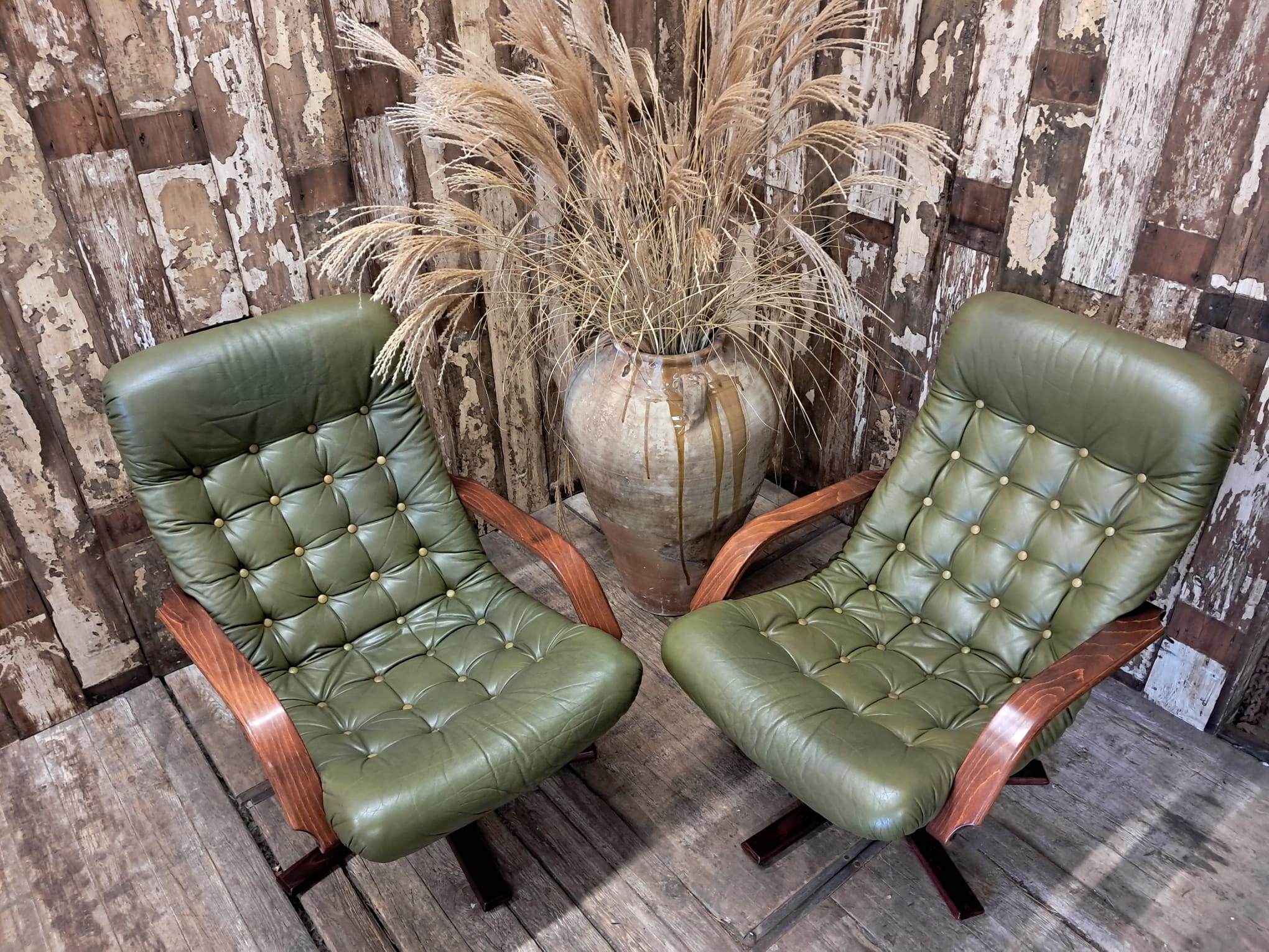 leather wood midcentury swivel chairs seating armchairs
