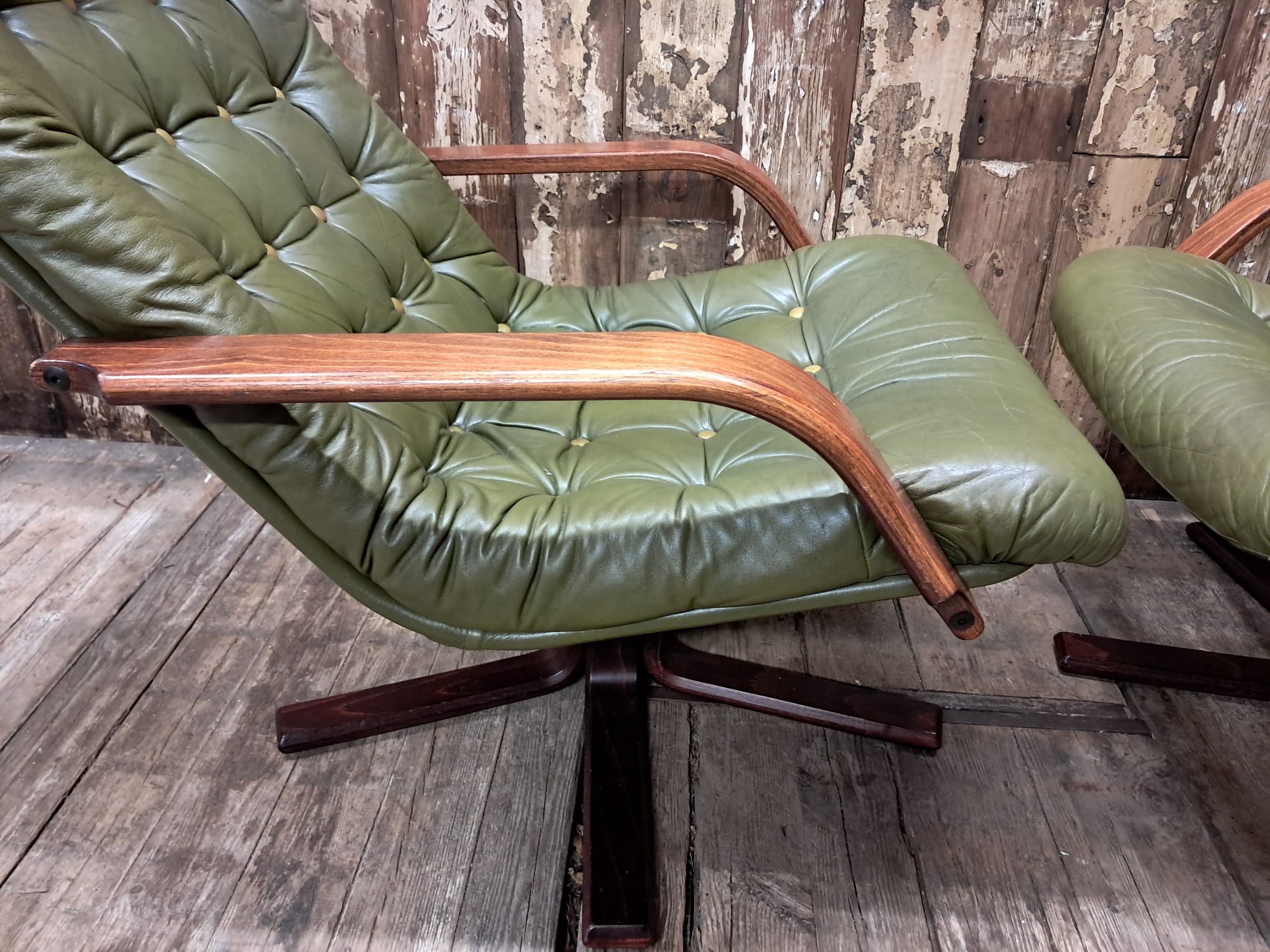 leather wood midcentury swivel chairs seating armchairs