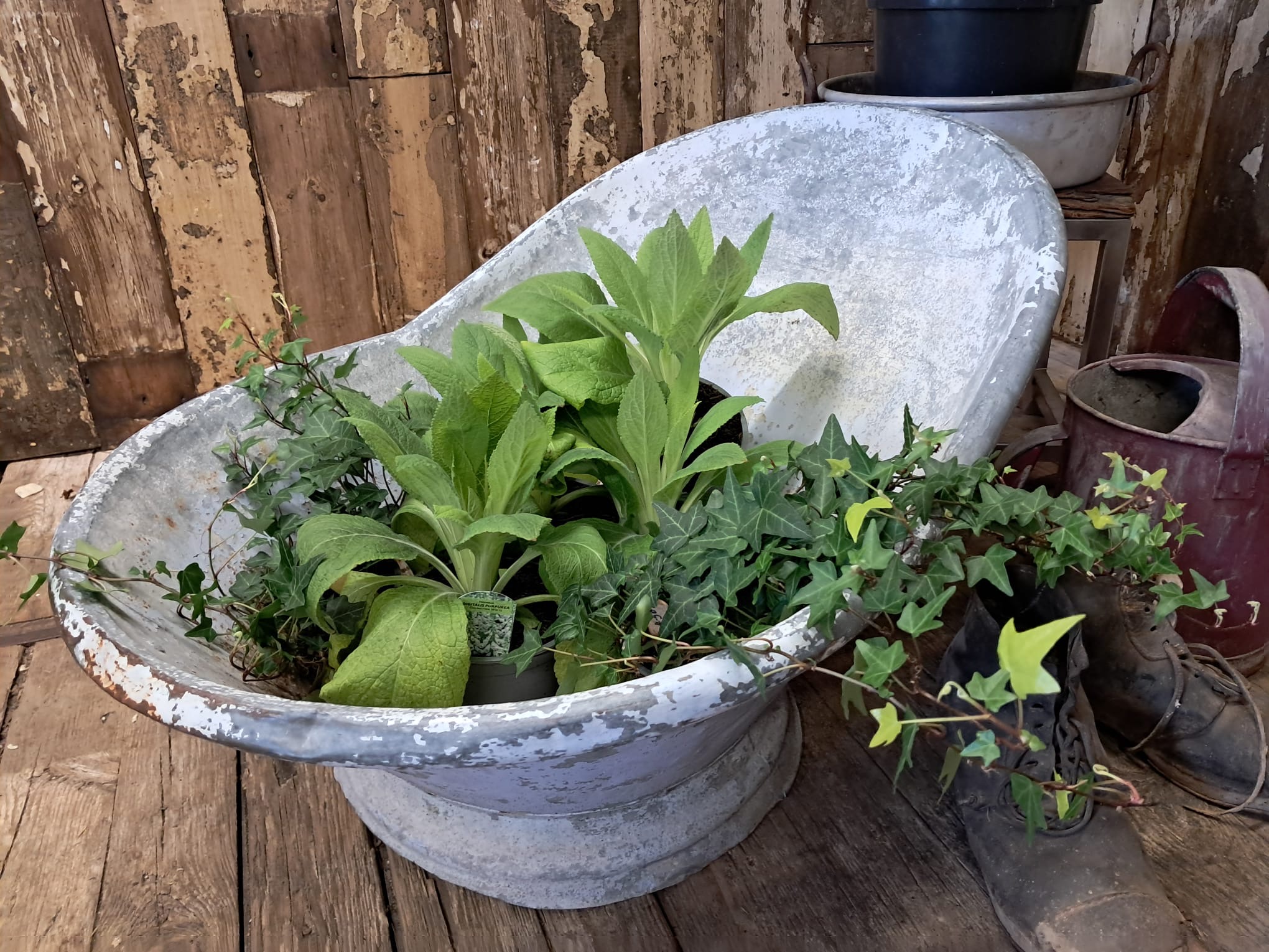 tin steel hip bath garden decorative homewares