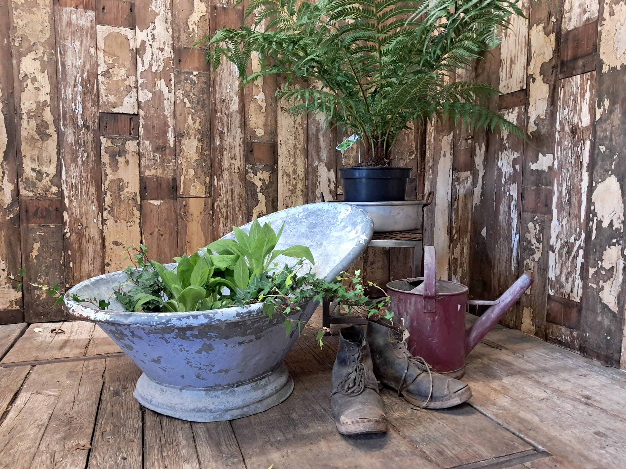 tin steel hip bath garden decorative homewares