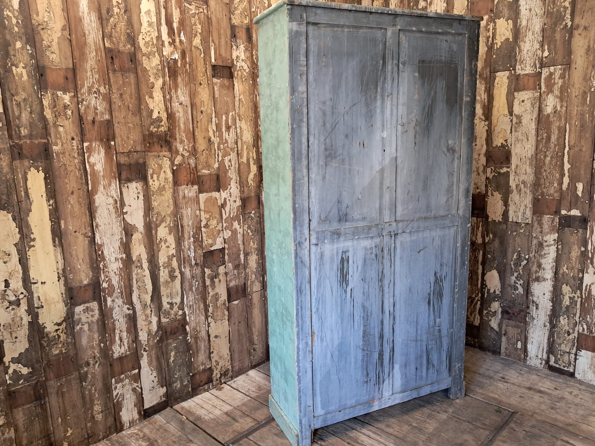 painted wooden shelved pantry cupboard furniture cupboards & cabinets