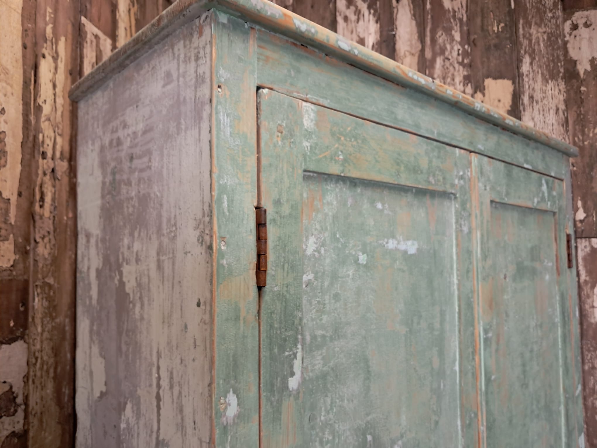 painted wooden shelved pantry cupboard furniture cupboards & cabinets