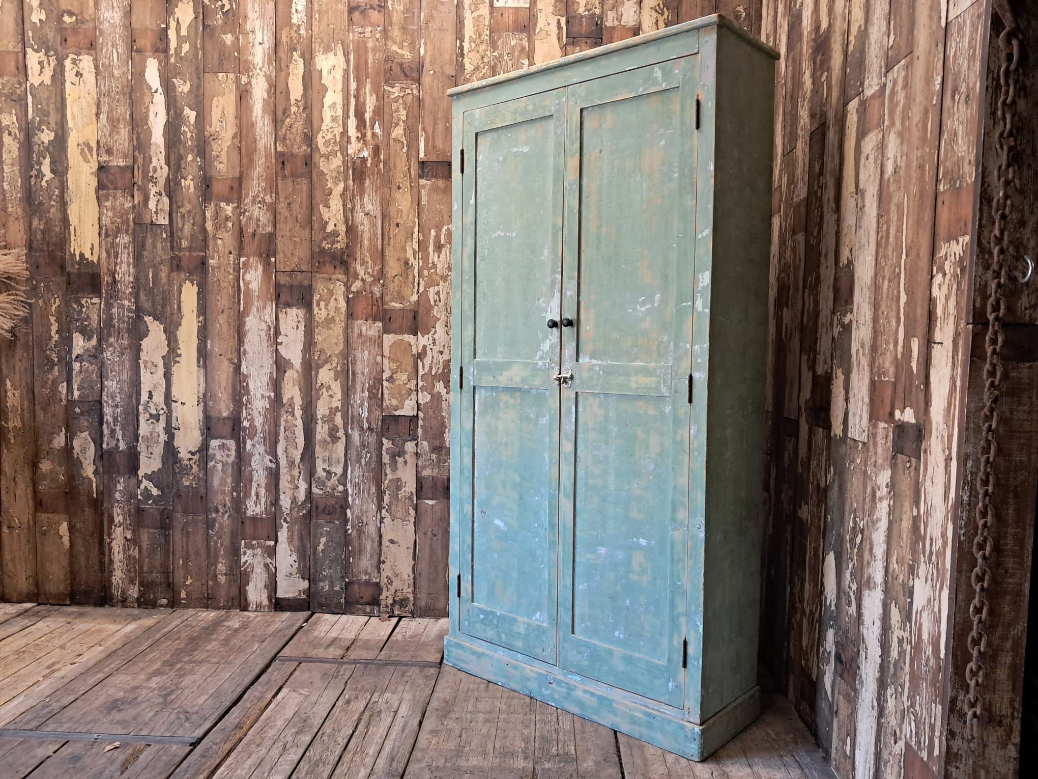 painted wooden shelved pantry cupboard furniture cupboards & cabinets