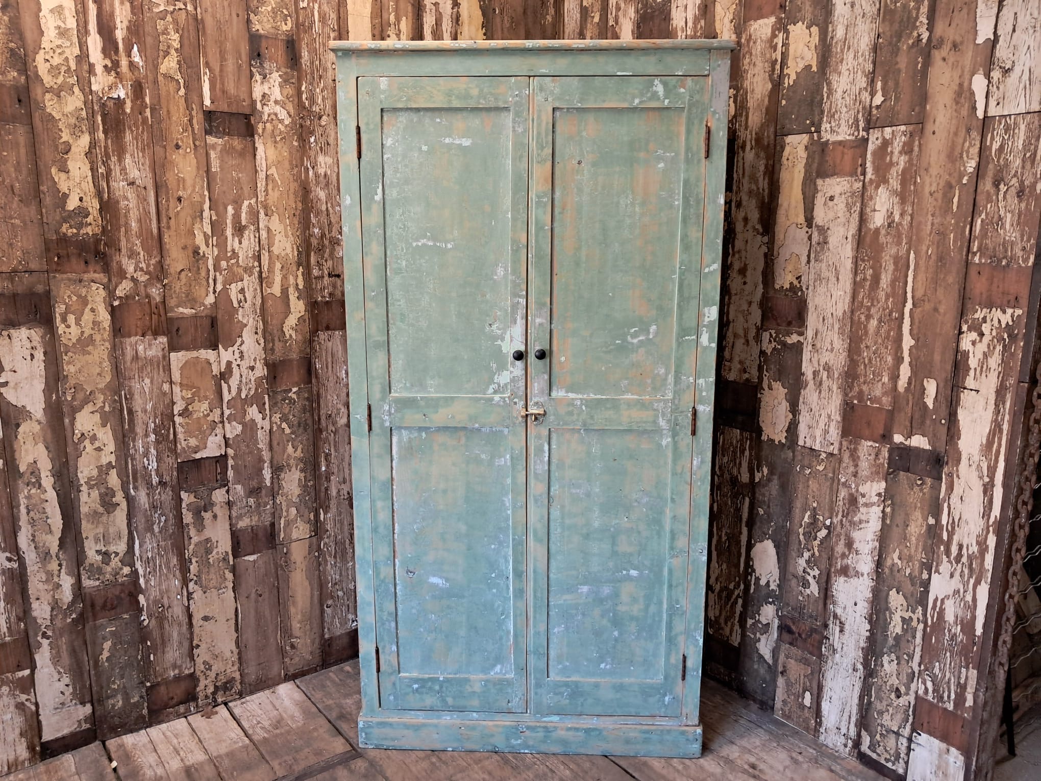 painted wooden shelved pantry cupboard furniture cupboards & cabinets