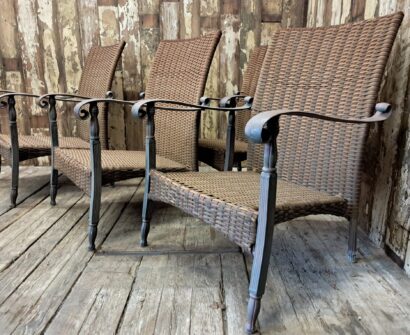 steel rattan garden chairs garden furniture seating occasional chairs
