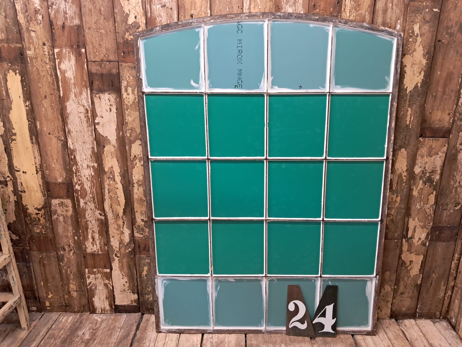 wrought iron arch top window mirror mirrors garden