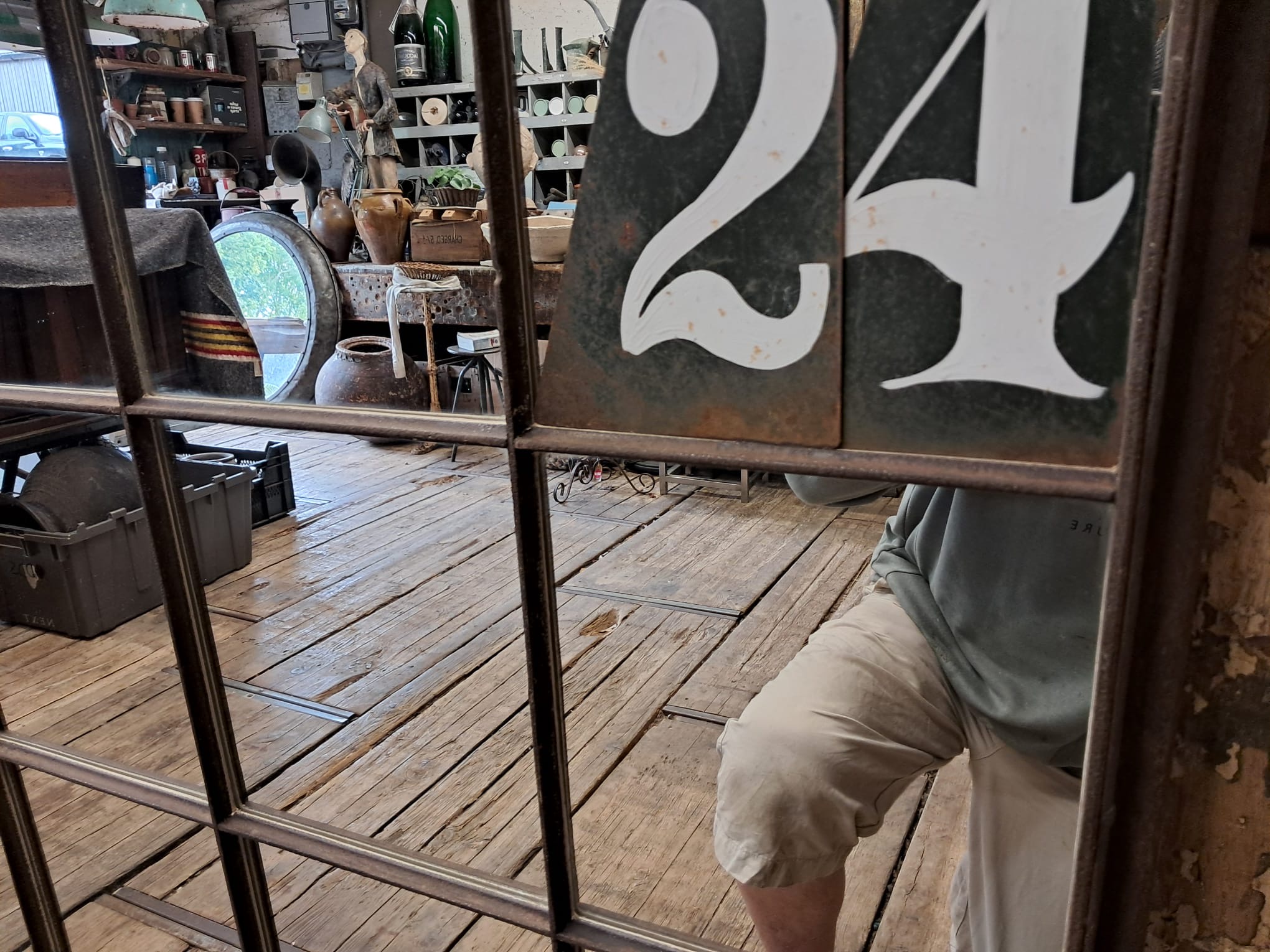 wrought iron arch top window mirror mirrors garden