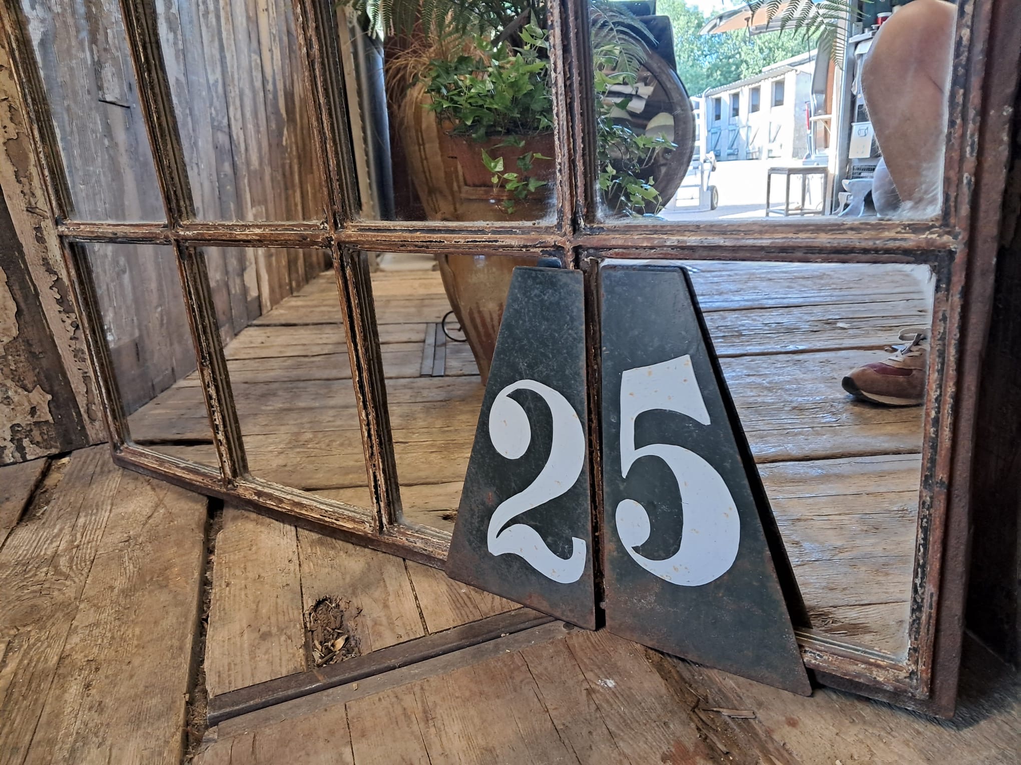 wrought iron arch top factory window mirror mirrors garden