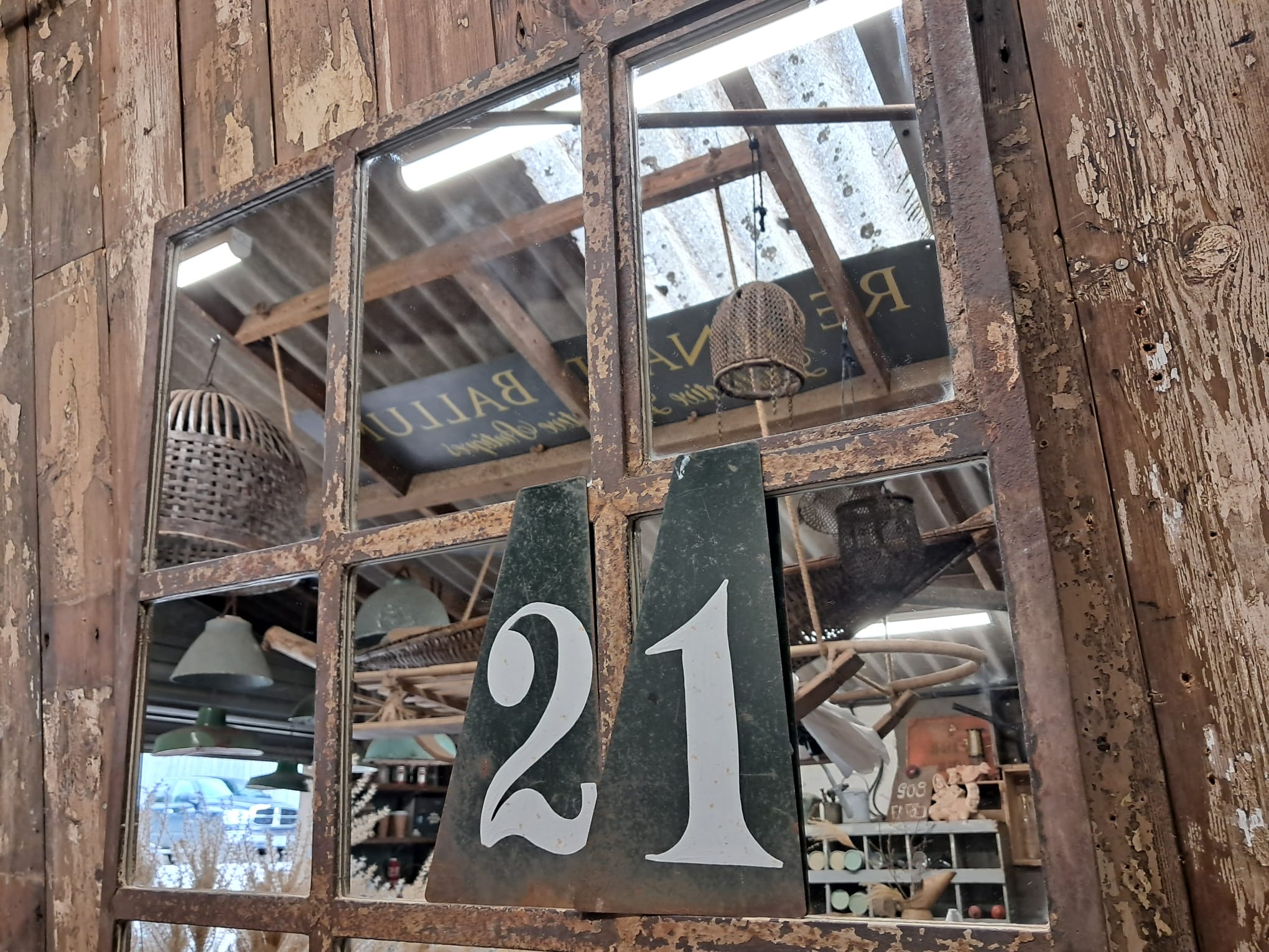 wrought iron straight edge window mirror mirrors garden