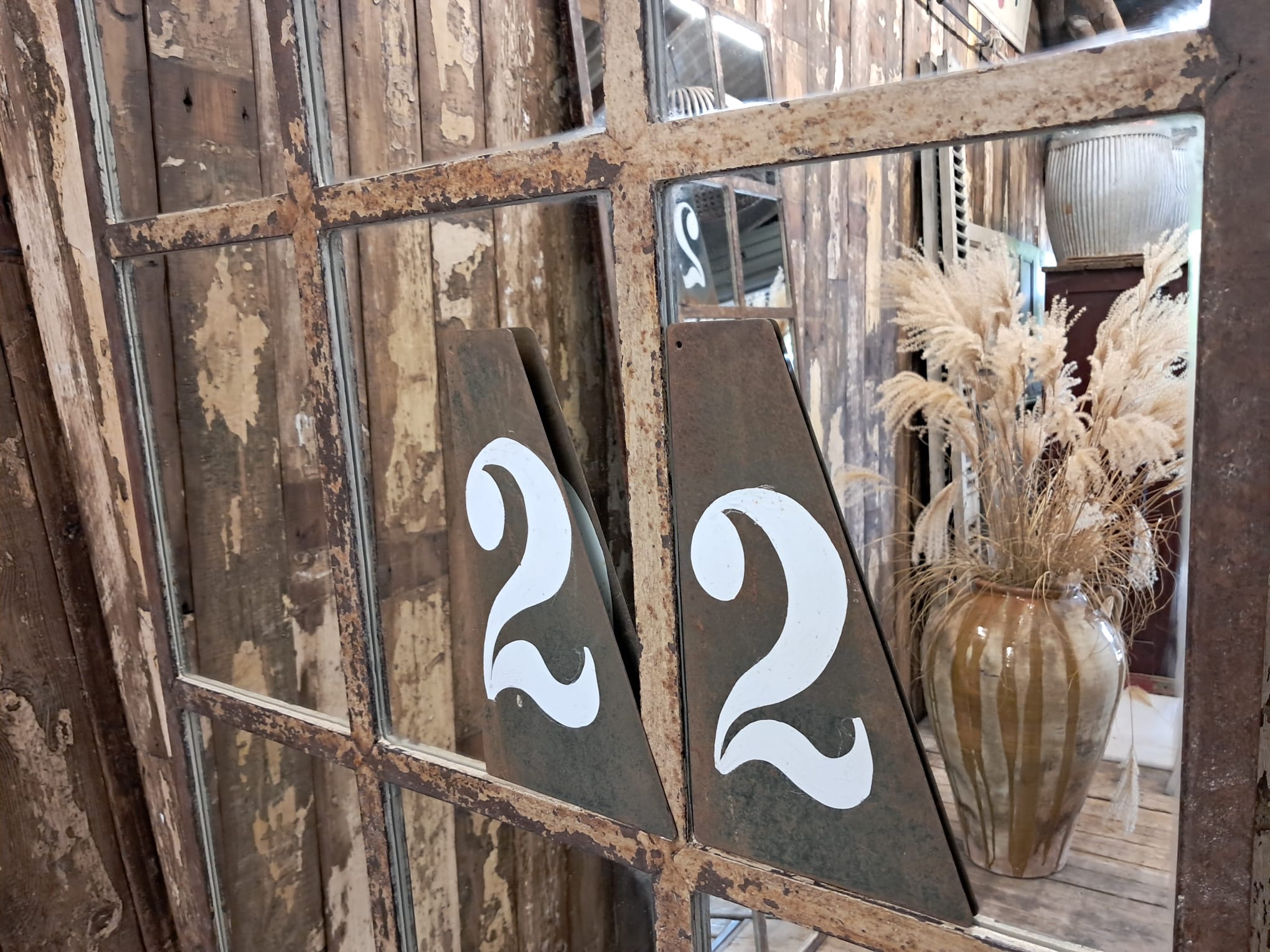 wrought iron straight edge window mirror mirrors garden