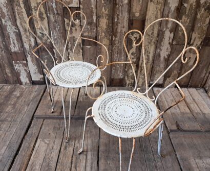 metal painted garden carver chairs garden furniture seating