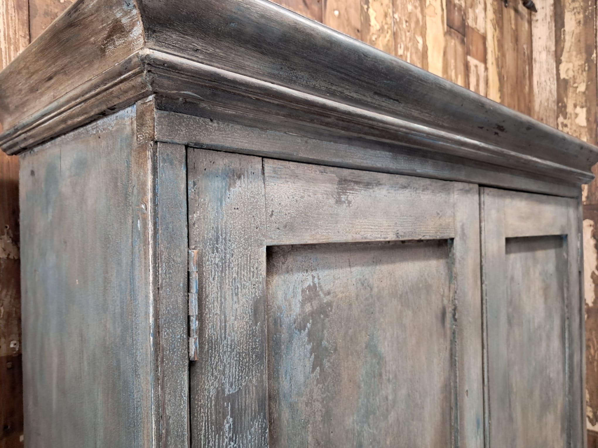 painted wooden shelved pantry cupboard furniture cupboards & cabinets