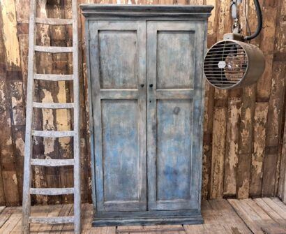 painted wooden shelved pantry cupboard furniture cupboards & cabinets