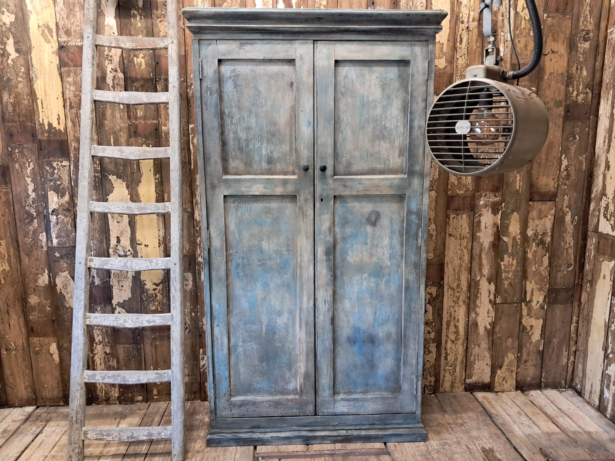 painted wooden shelved pantry cupboard furniture cupboards & cabinets