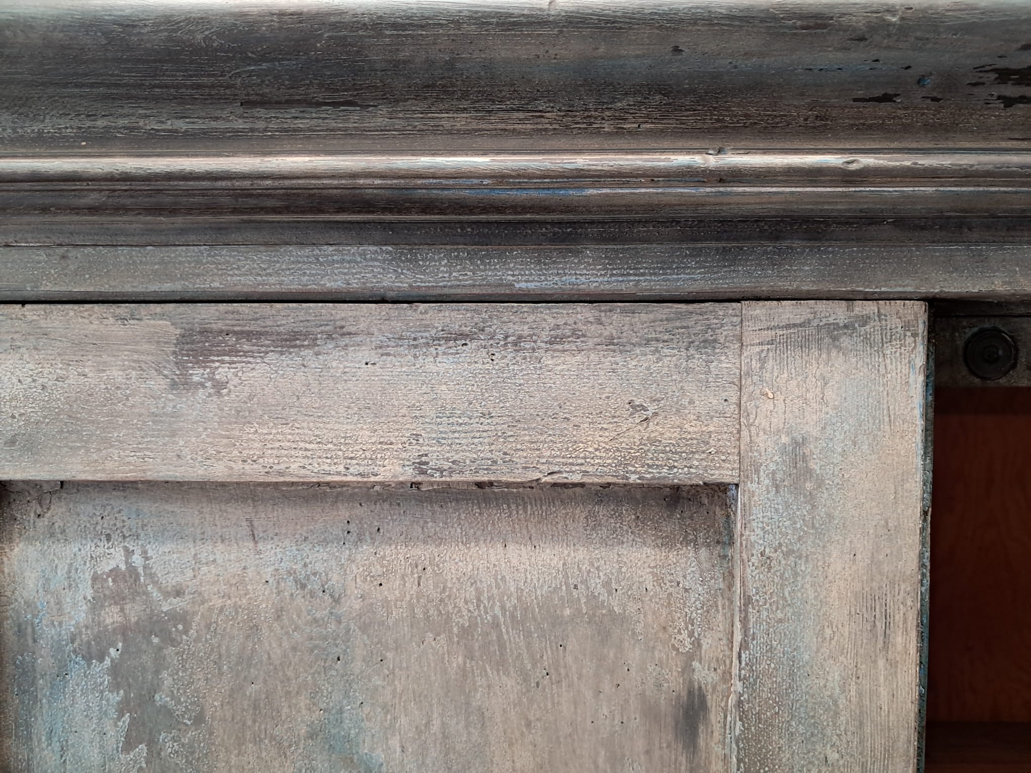 painted wooden shelved pantry cupboard furniture cupboards & cabinets
