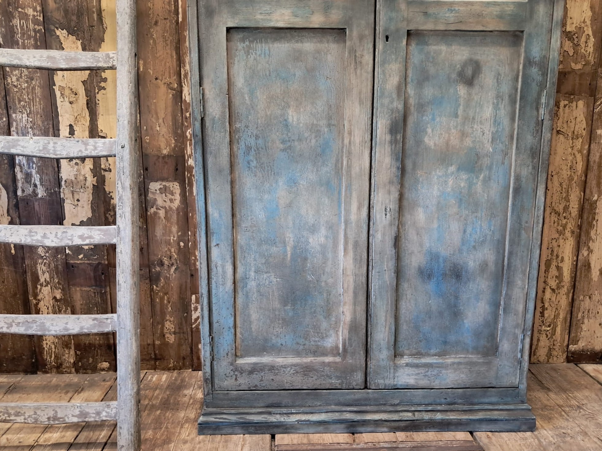painted wooden shelved pantry cupboard furniture cupboards & cabinets