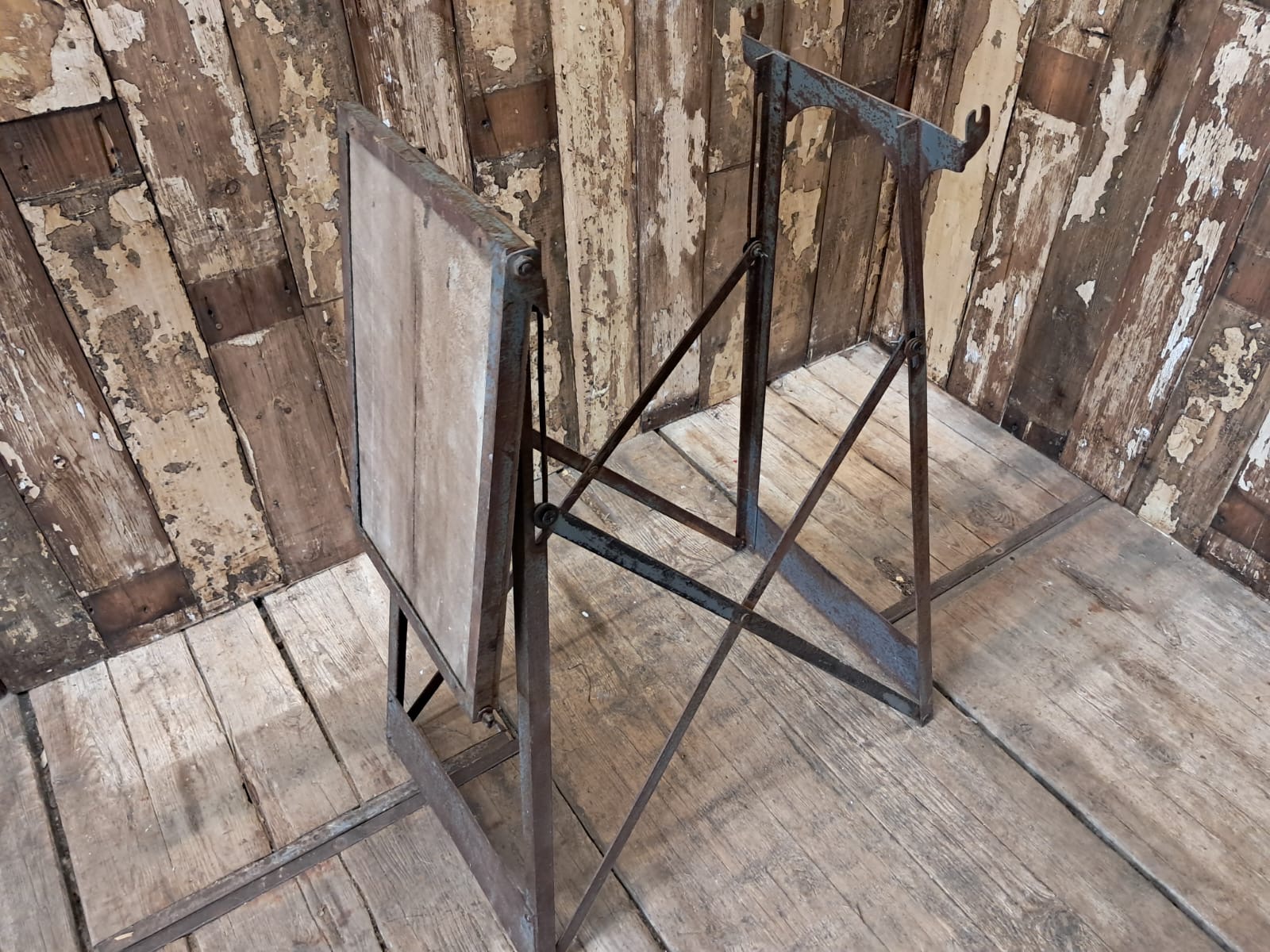 steel and pine folding stand furniture tables decorative homewares