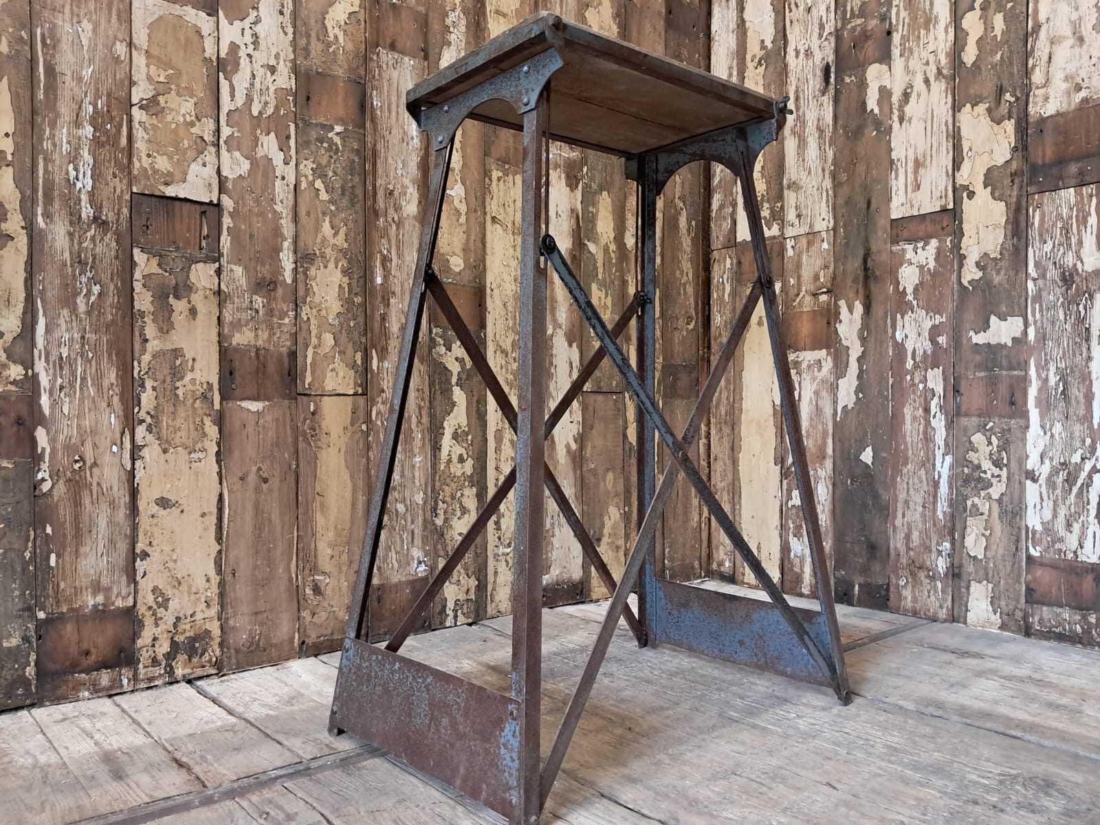 steel and pine folding stand furniture tables decorative homewares