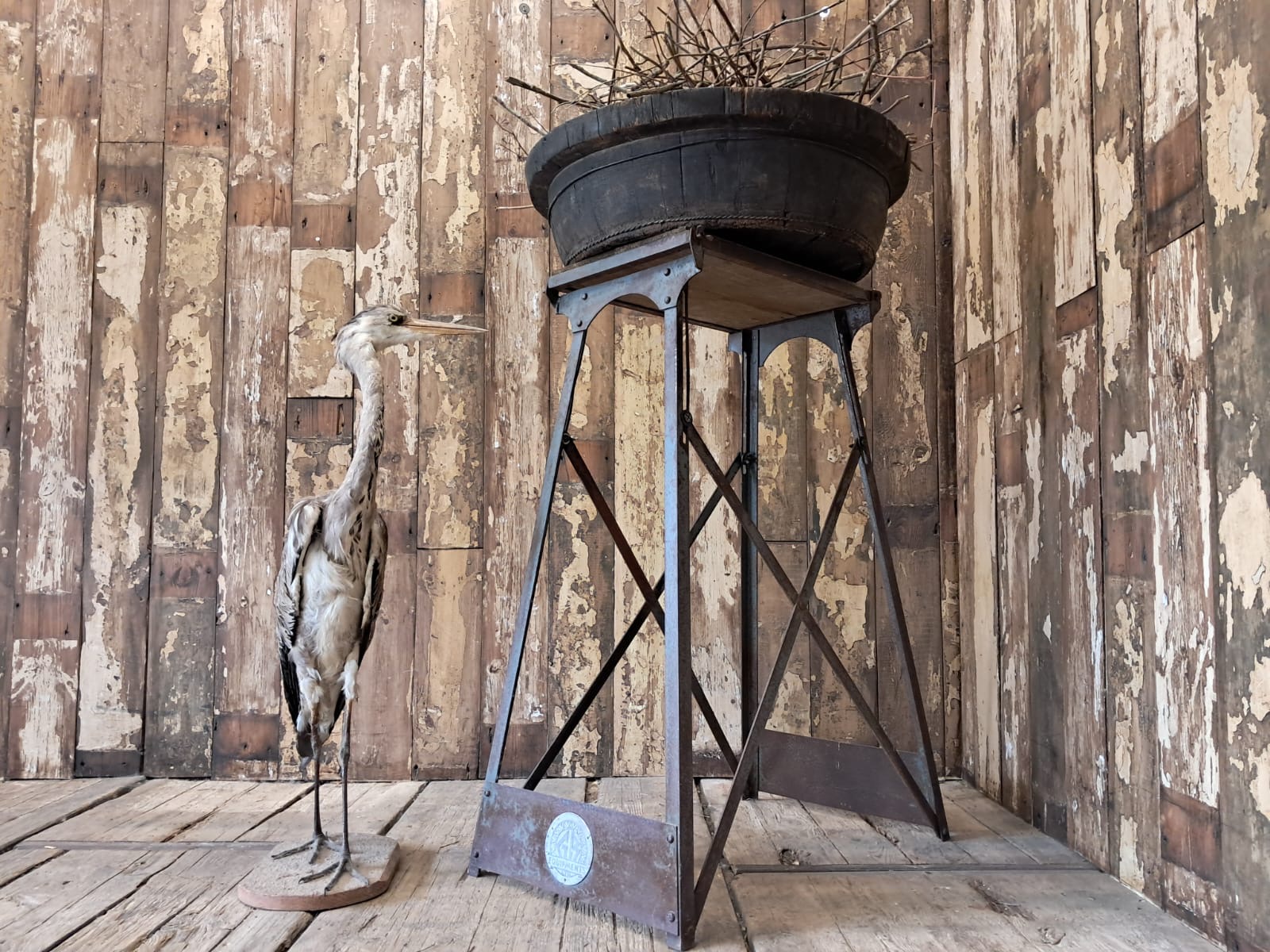 steel and pine folding stand furniture tables decorative homewares