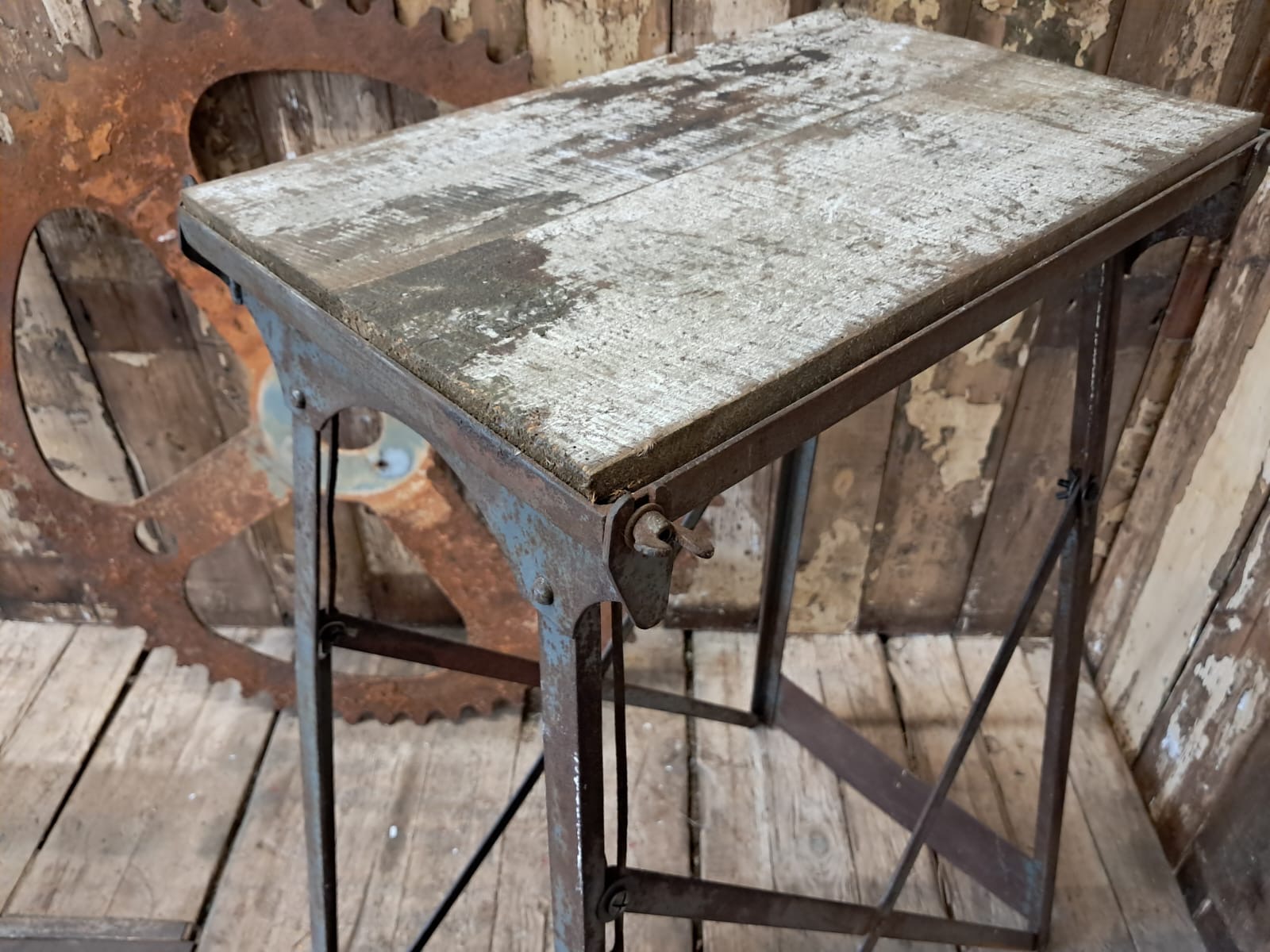 steel and pine folding stand furniture tables decorative homewares