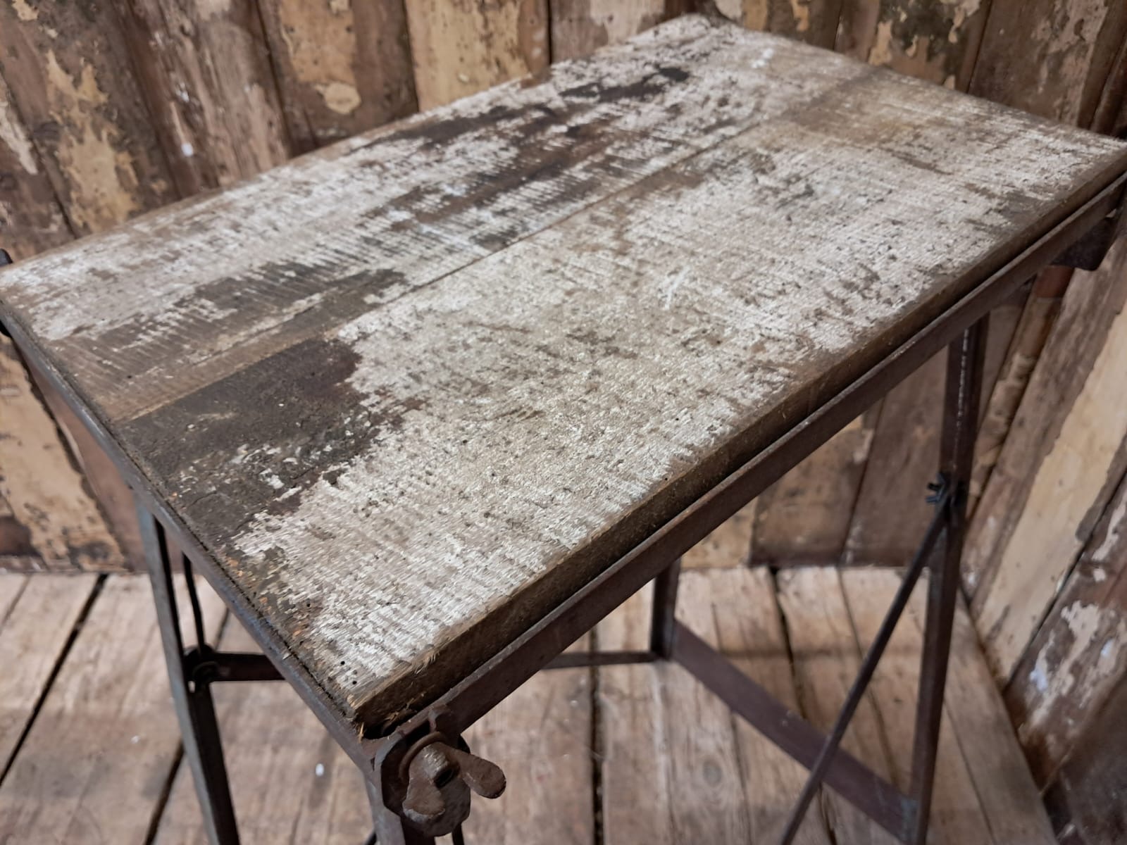 steel and pine folding stand furniture tables decorative homewares