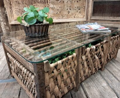 wood reed glass coffee tables furniture tables