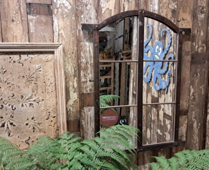 cast iron steel industrial window mirror mirrors garden mirrors