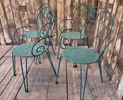 metal painted garden carver chairs garden furniture seating