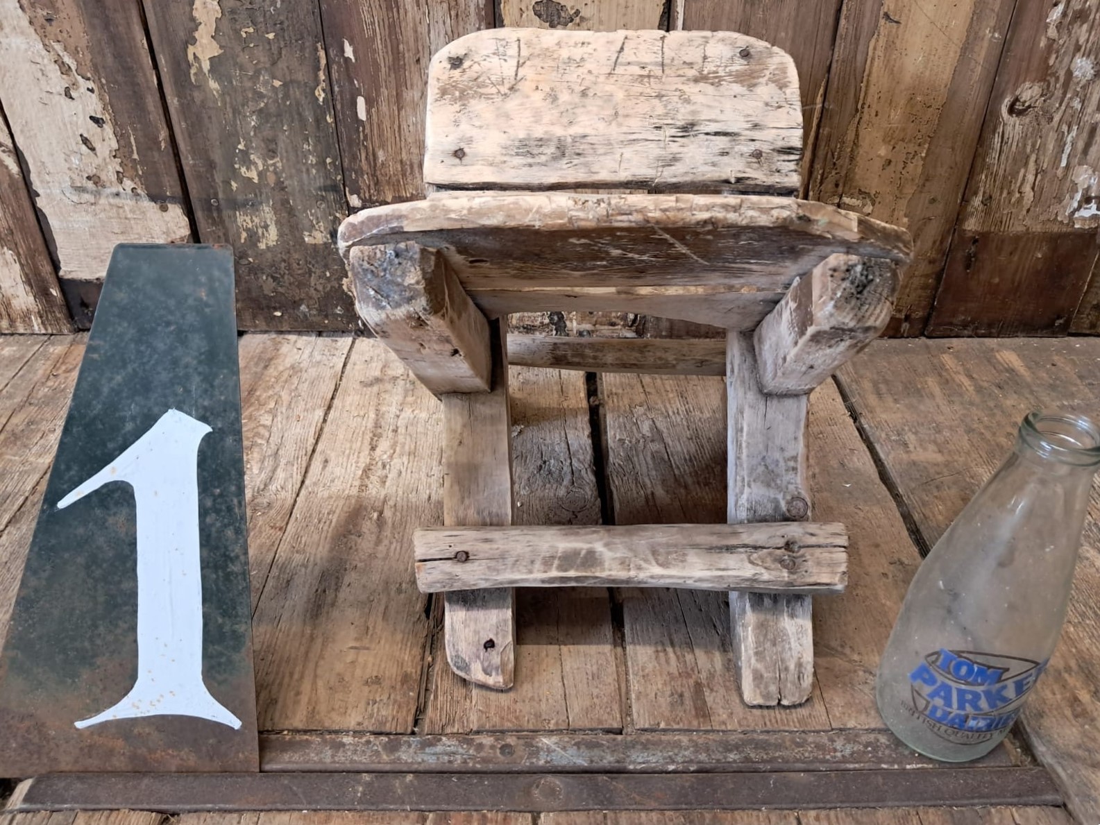 wooden milking stools garden decorative homewares