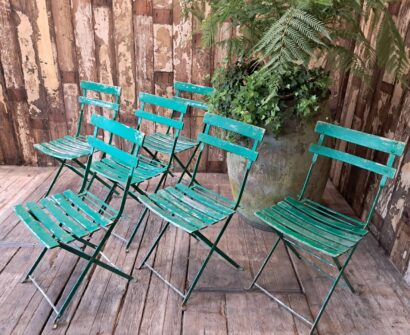 wood metal folding bistro chairs garden furniture occasional chairs