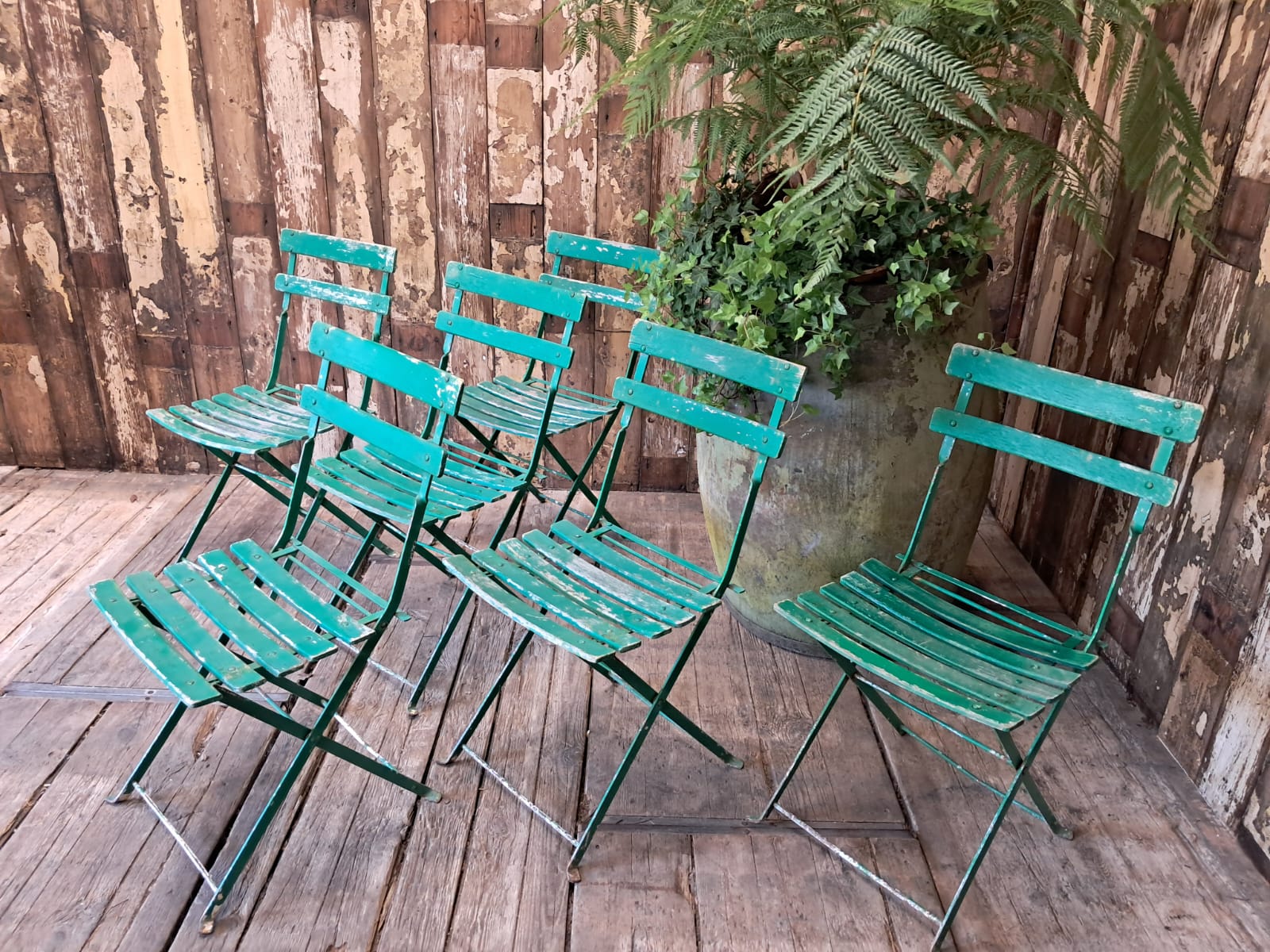 wood metal folding bistro chairs garden furniture occasional chairs