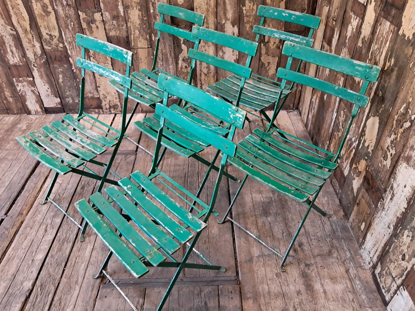 wood metal folding bistro chairs garden furniture occasional chairs