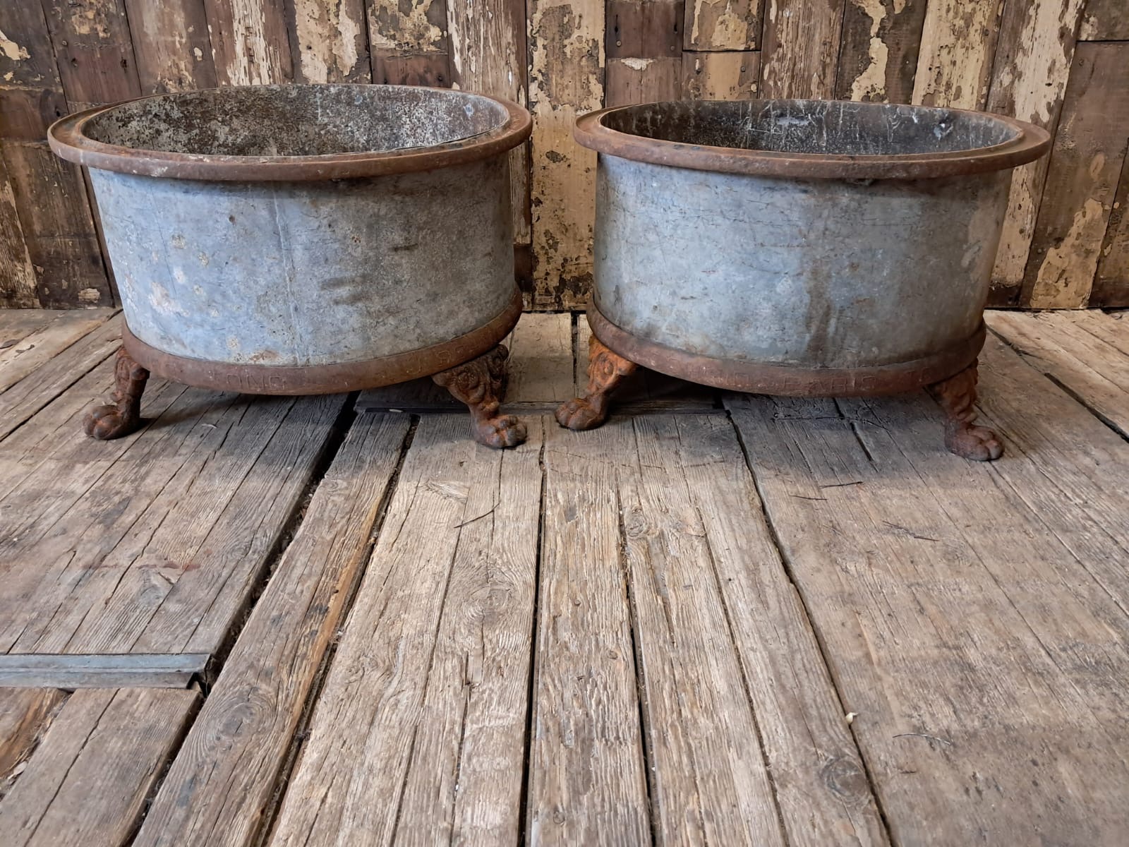 steel cast iron planters garden decorative homewares