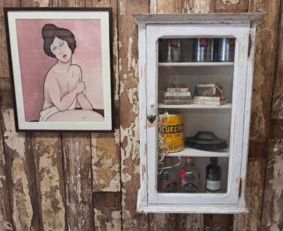 painted wooden glazed wall display cabinet furniture cupboards and cabinets
