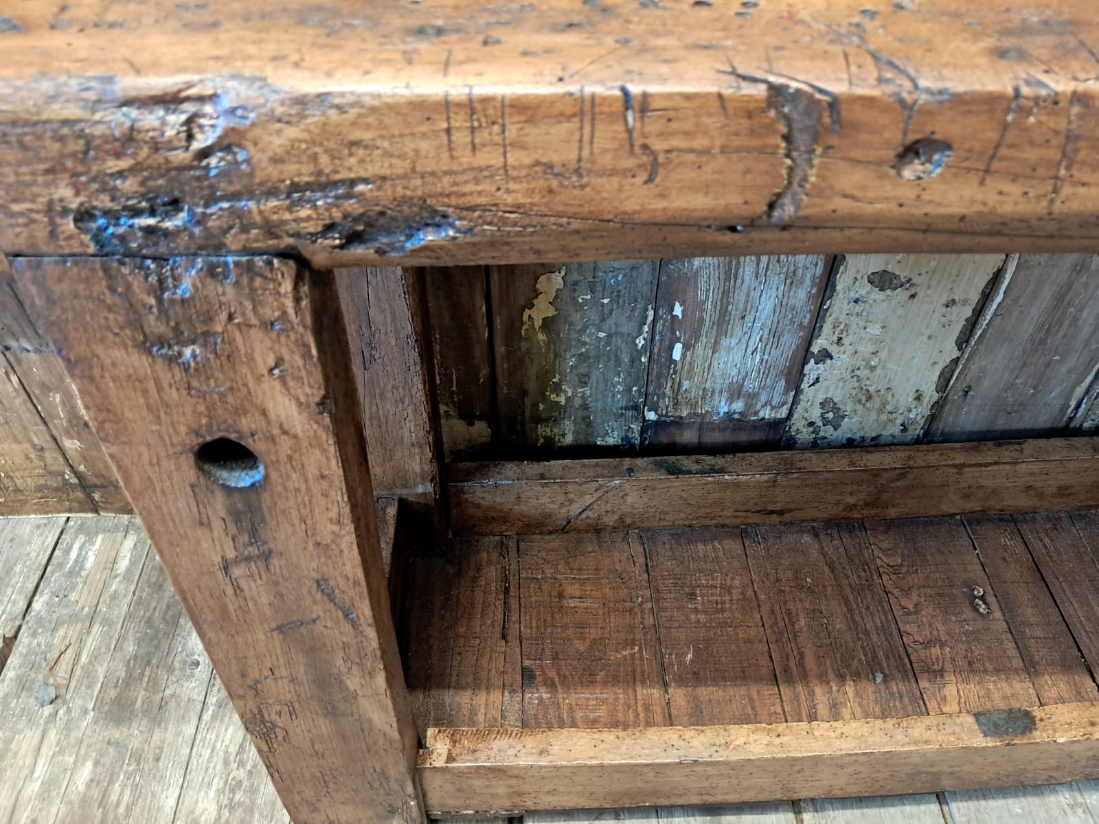 wooden workbench furniture tables industrial