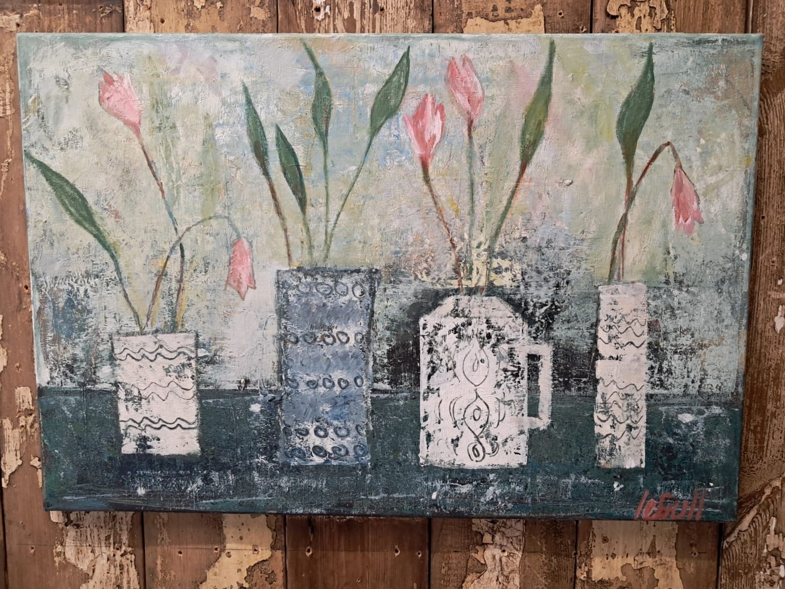 mixed media artwork decorative art