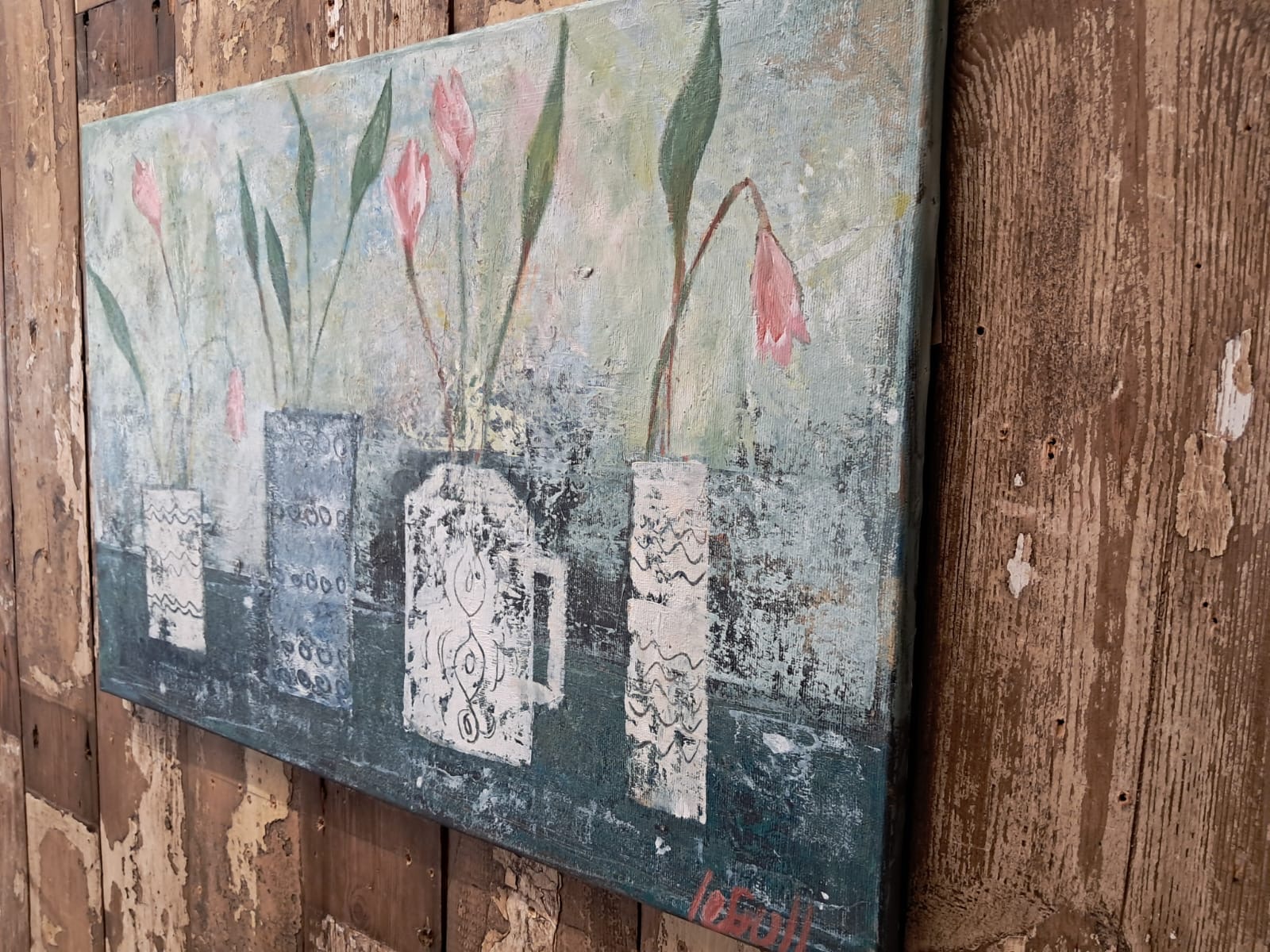mixed media artwork decorative art