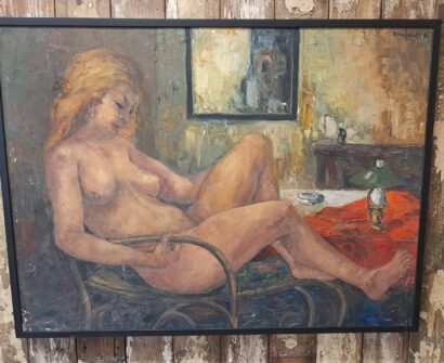 oil on framed canvas decorative art