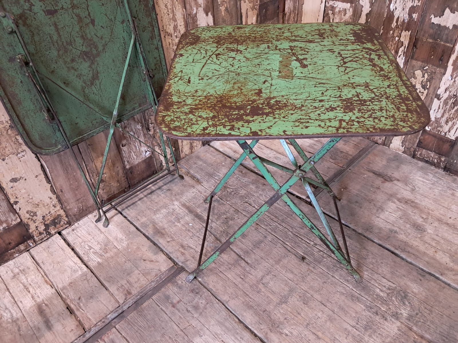 square metal folding bistro table garden furniture