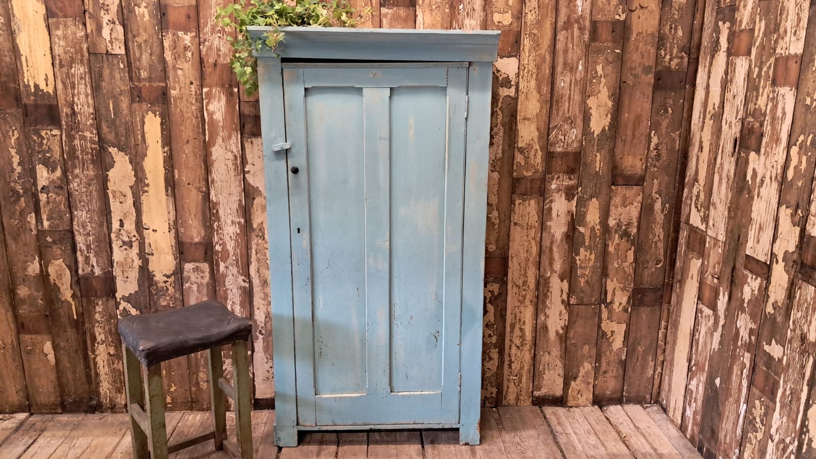 painted wooden shelved pantry cupboard furniture cupboards & cabinets