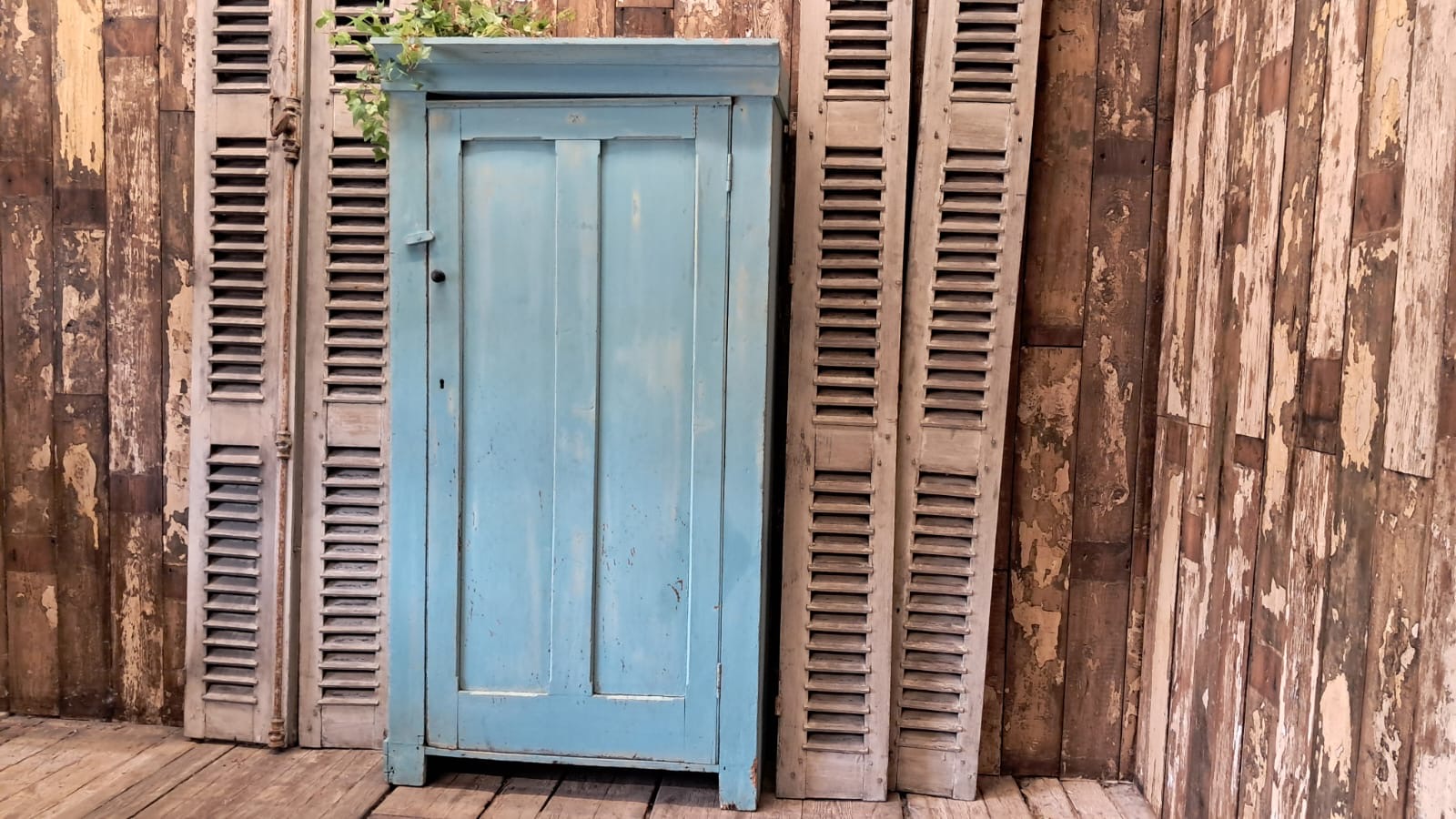 painted wooden shelved pantry cupboard furniture cupboards & cabinets