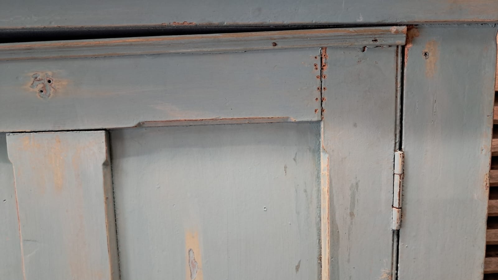 painted wooden shelved pantry cupboard furniture cupboards & cabinets