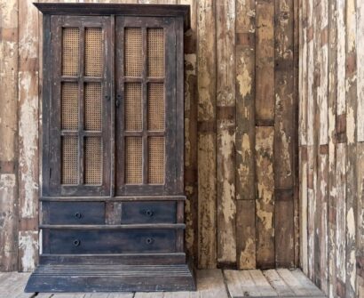 rustic wooden rattan cupboard furniture cupboards and cabinets
