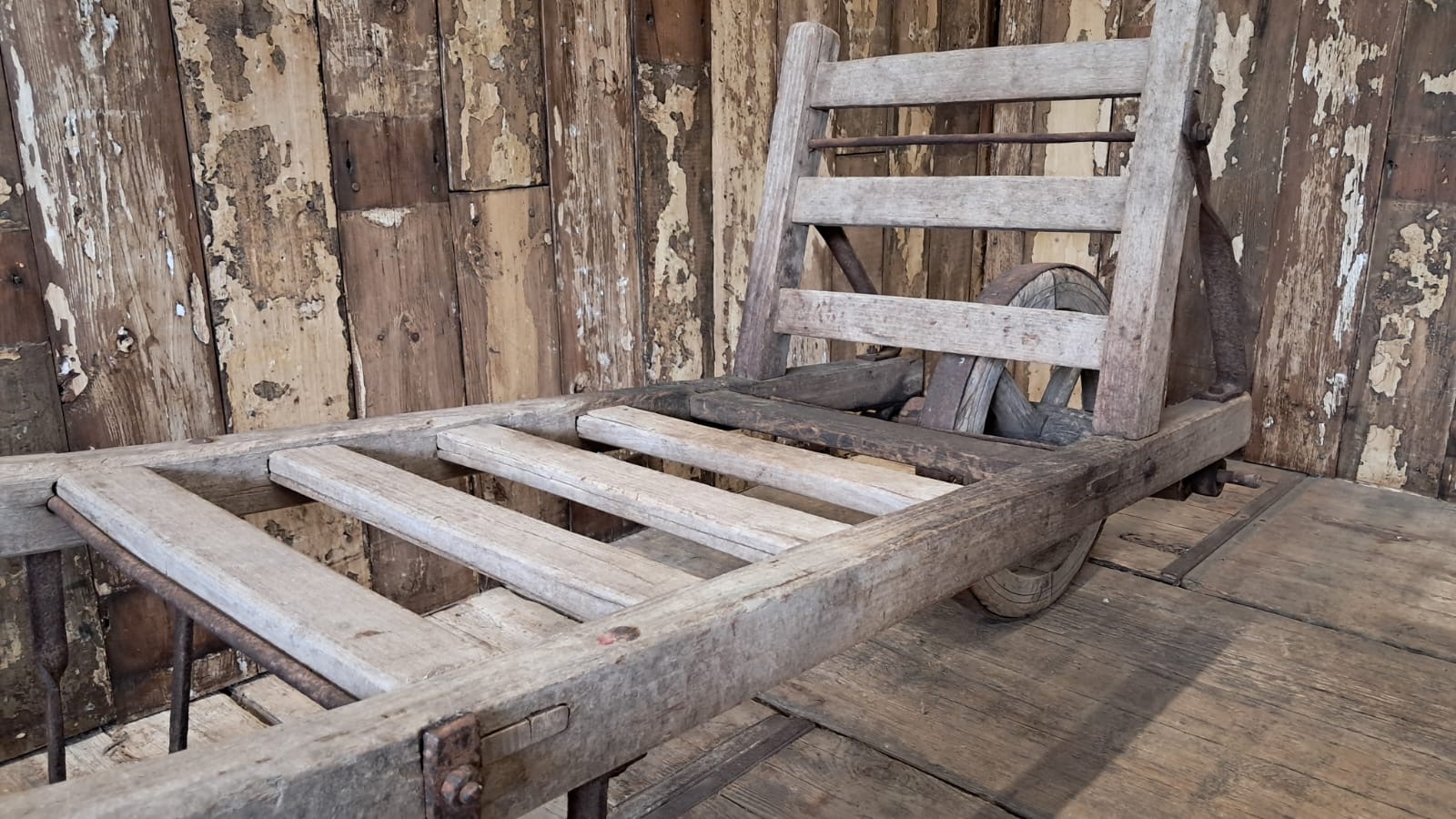 elm iron wheelbarrow wine cart garden decorative