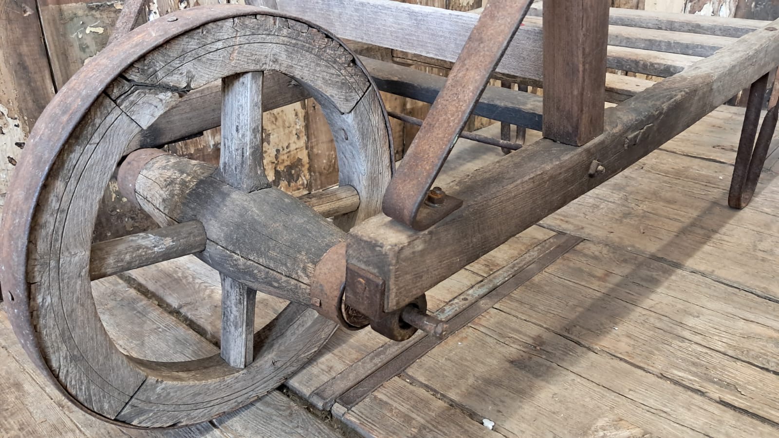 elm iron wheelbarrow wine cart garden decorative